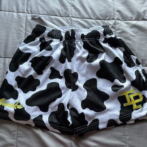 Men’s Inaka Black and White Cow Print Shorts